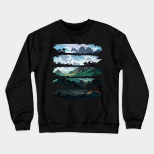 Uncharted Wilderness - Mountain Adventure Crewneck Sweatshirt